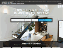 Tablet Screenshot of immobilier-lorraine.net